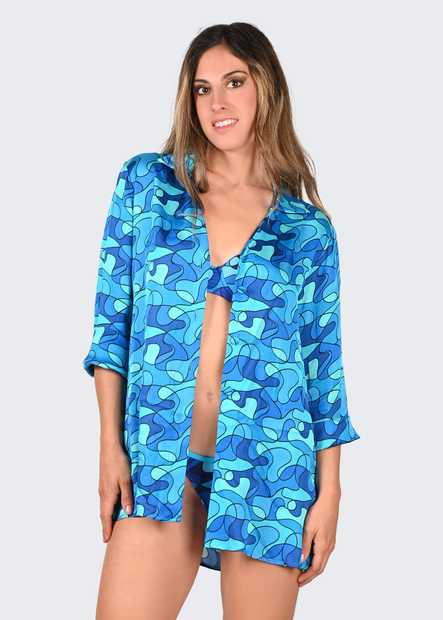 Camicia Over "Oceano"