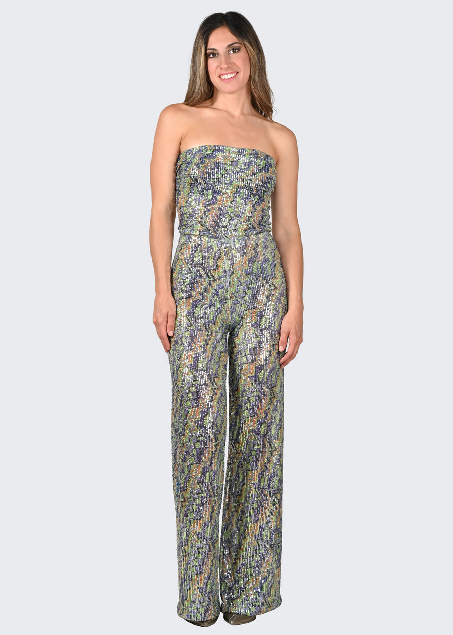 Tuta Intera Twin "Alghe" in paillettes