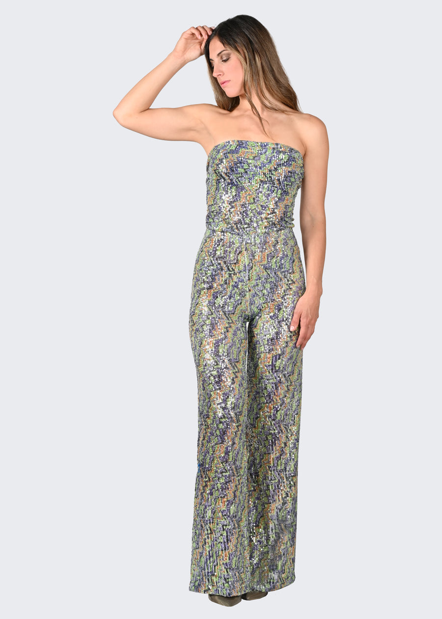 Tuta Intera Twin "Alghe" in paillettes
