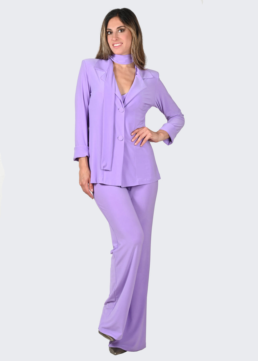 Blazer in jersey lilla
