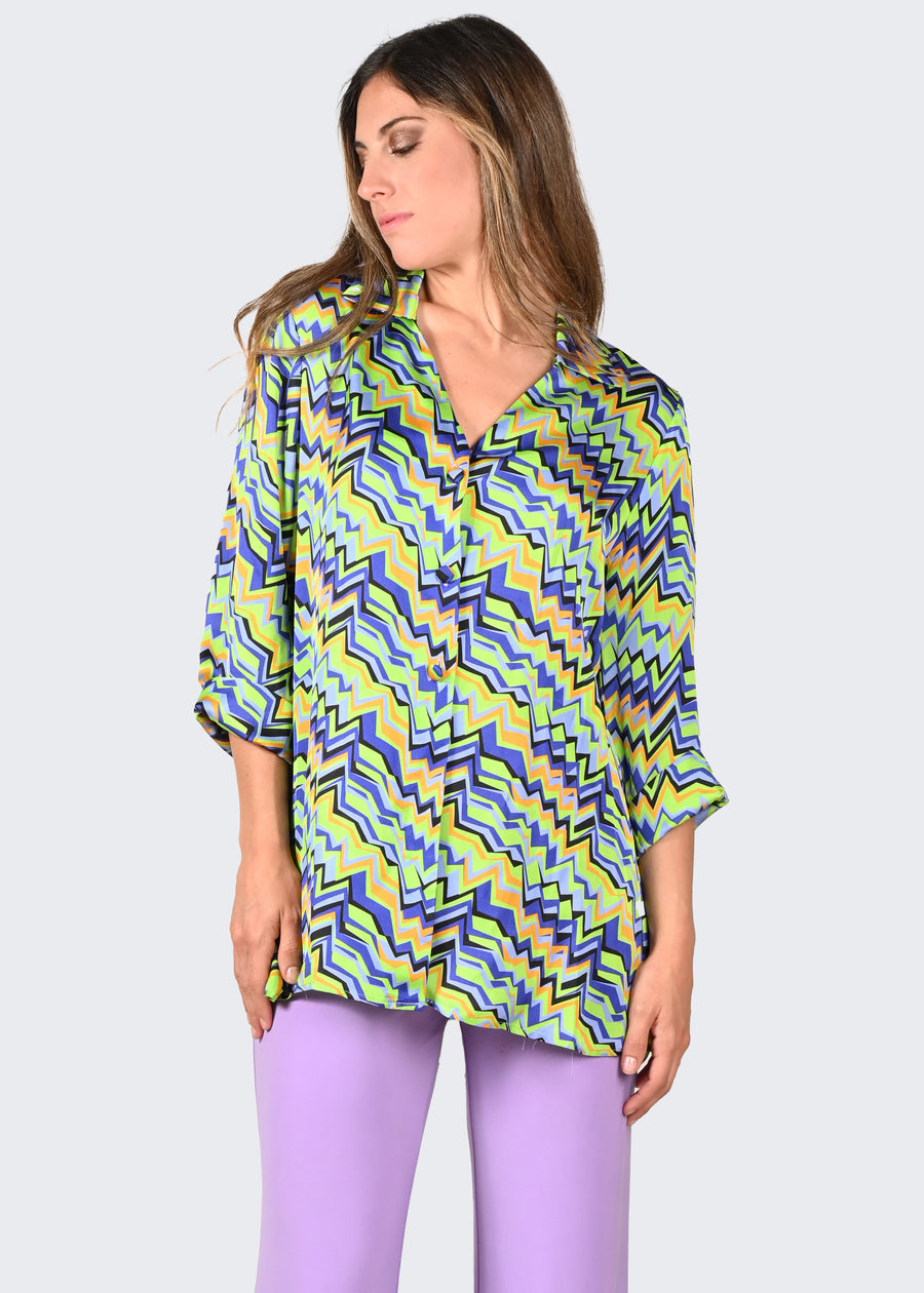 Camicia Over "Alghe"