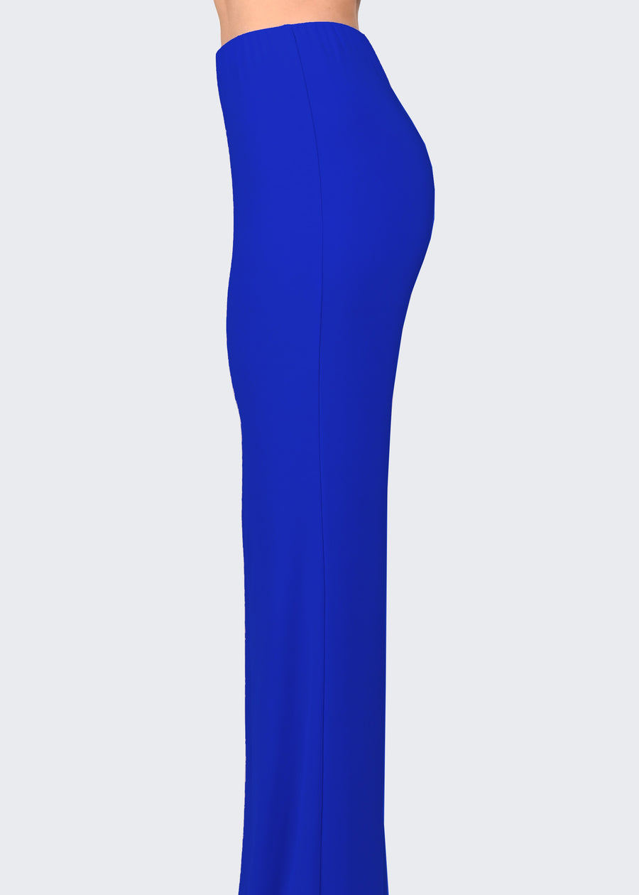 Pantalone in jersey bluette