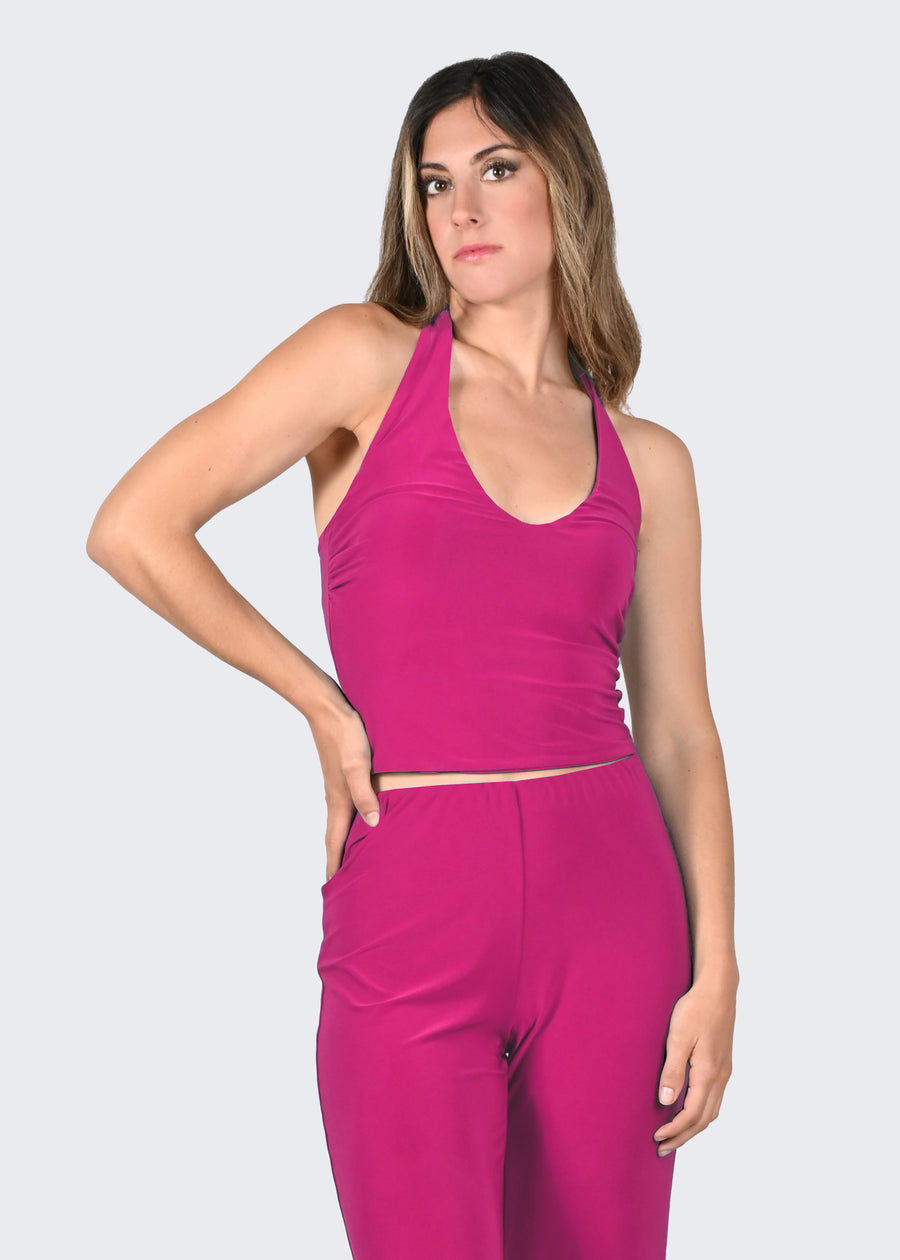 Top in jersey geranio