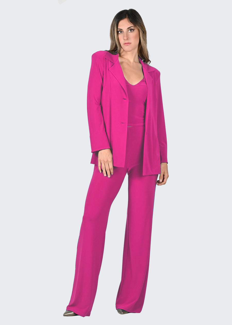 Blazer in jersey geranio