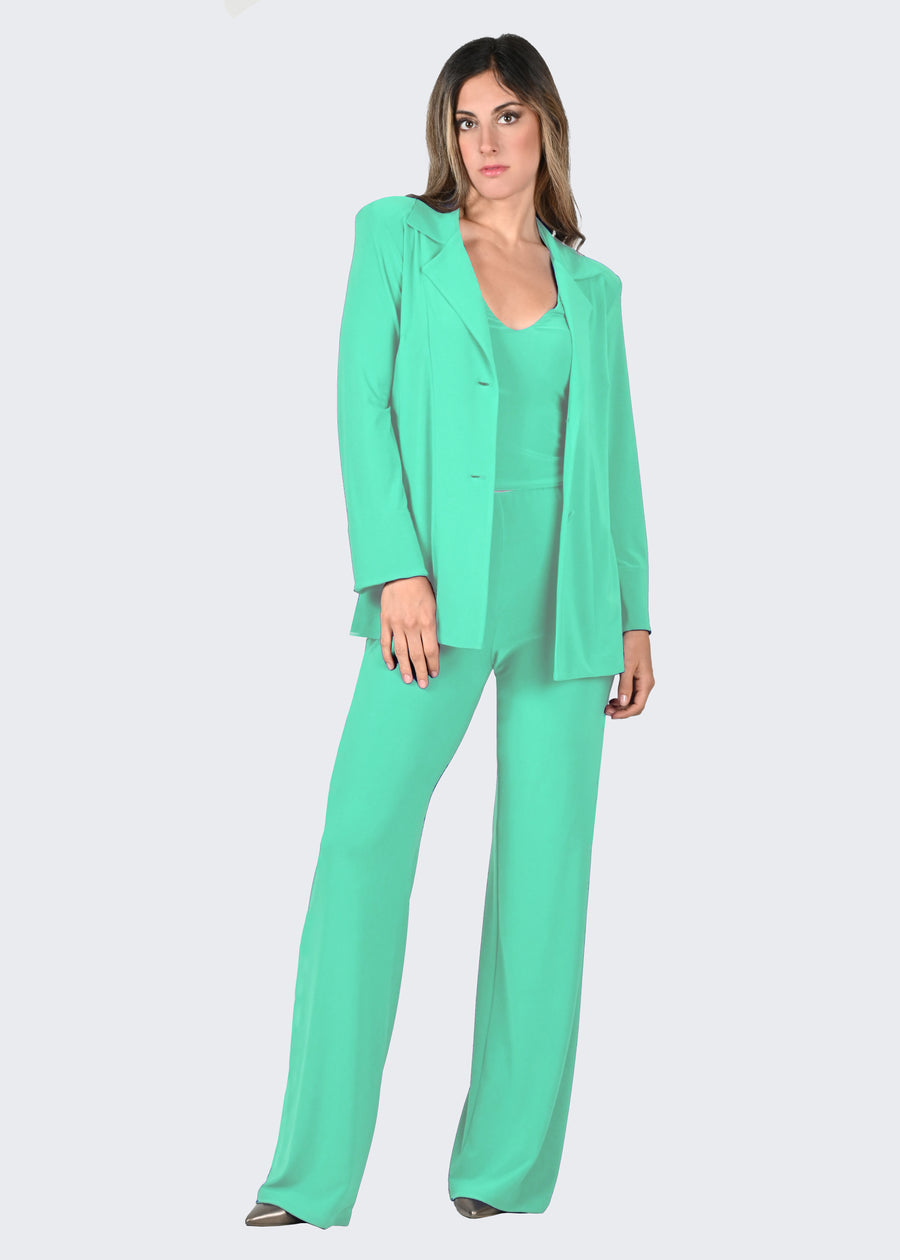 Blazer in jersey menta
