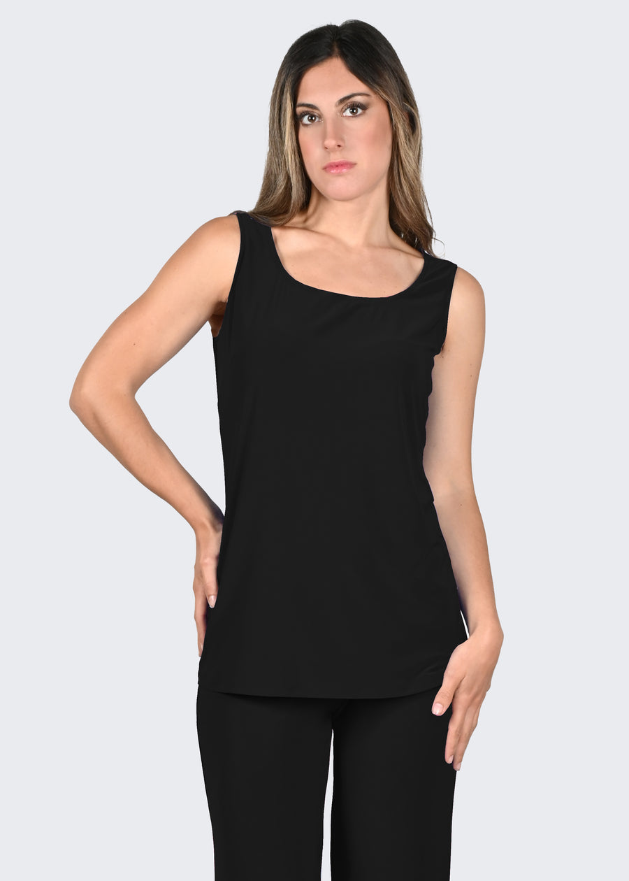 Blusa in jersey nera
